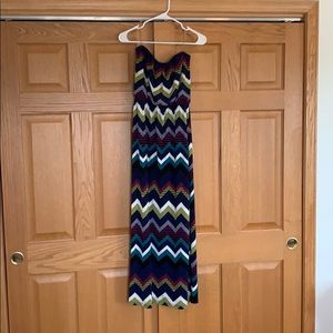 Strapless Chevron Maxi